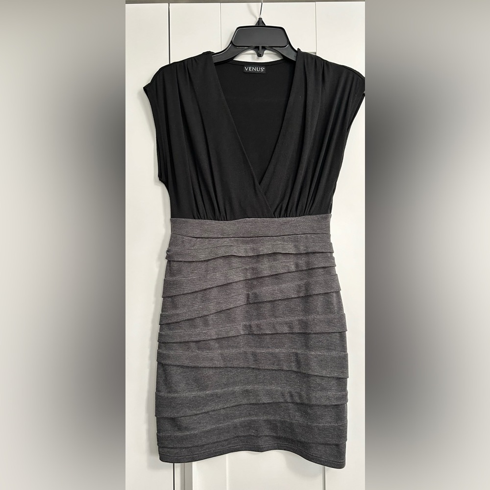 Black & Gray Venus Dress